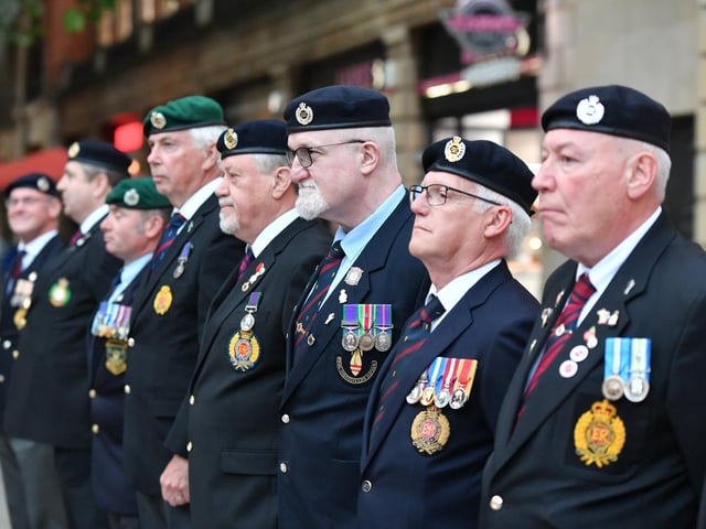 Royal British Legion 80th anniversary of D-Day outside the Town Hall