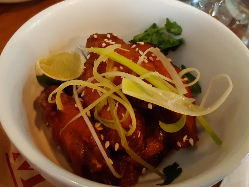 chicken wings  - from the new small plates at Middletons Steakhouse and Grill in Bridge Street, Peterborough