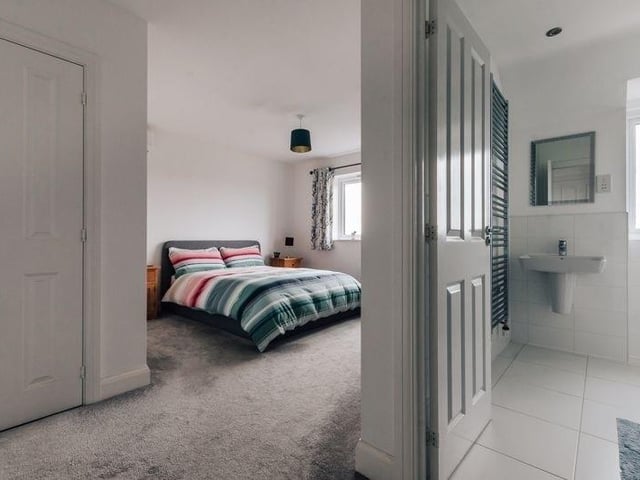 The master bedroom with en-suite