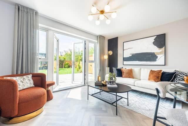 B&DWC - AH9_7647 A - The living room inside the Stambourne Special show home