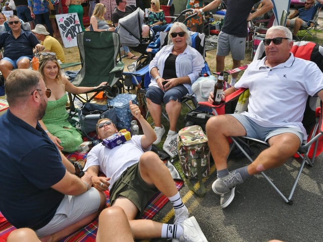 Crowds enjoy the event at Bedford Hall.
