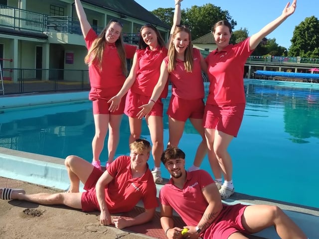 The team of lifeguards. Photo: Clare Marshall