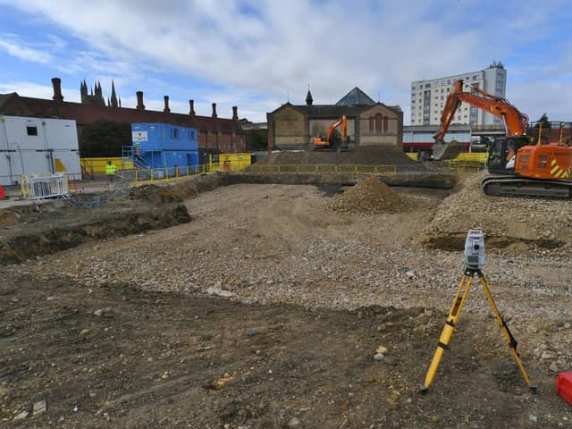 Work is under way on the former site of the City Market in Northminster for an apartments development for Cross Keys Homes.