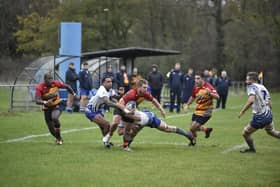 Flanker Mooki Tshepo (left) scored for Borough against Old Scouts. Photo: David Lowdes.