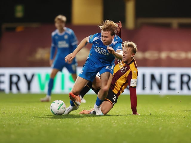 He was a willing runner at Bradford City so he deserves another go if Harry Leonard is missing.