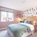 B&amp;DWC - AH9_1948 A - The yoga themed bedroom at The Moreton show home at Alconbury Weald