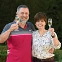 Gerry and Lisa Cannings after winning £32.5 million in 2016