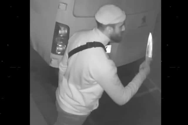 Mohammed Qadeer captured on CCTV.