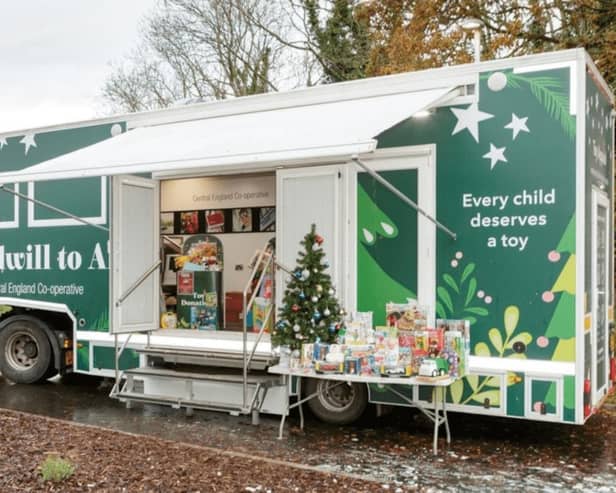 Over 7,500 toys were collected by the Central Co-op Toy Truck for the Society's Christmas appeal