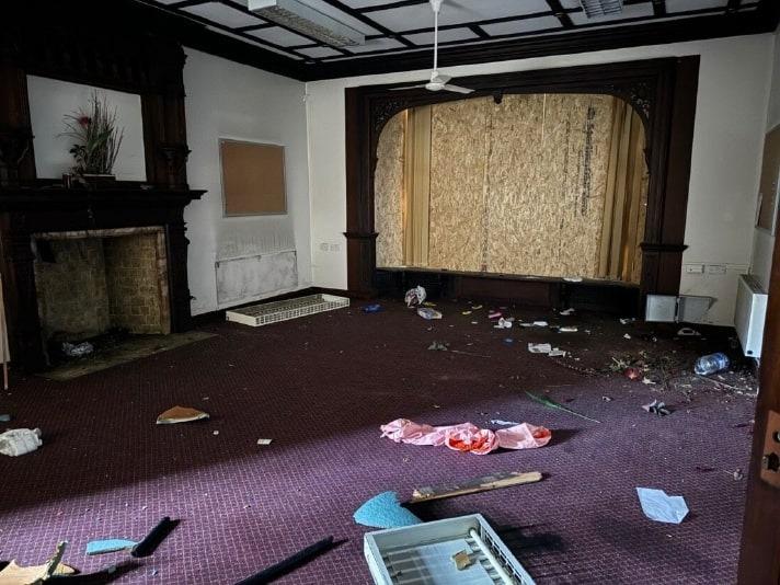 Police said the building was so dangerous, it has the potential to cause serious injury and/or loss of life to those using the building and residents of the adjoining retirement housing complex