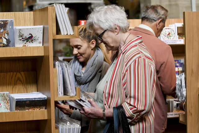 Cards For Good Causes, the UK’s largest multi-charity card and gift retailer, has once again set up shop at St. John's Church in Cathedral Square (image: Gavin Dickson Photography)