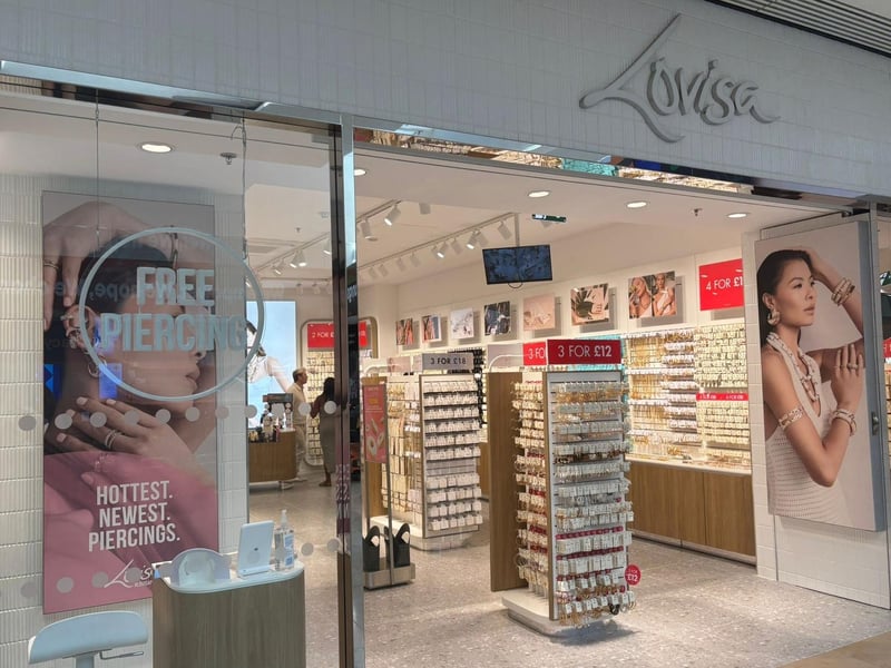 Lovisa in Peterborough's Queensgate Shopping Centre