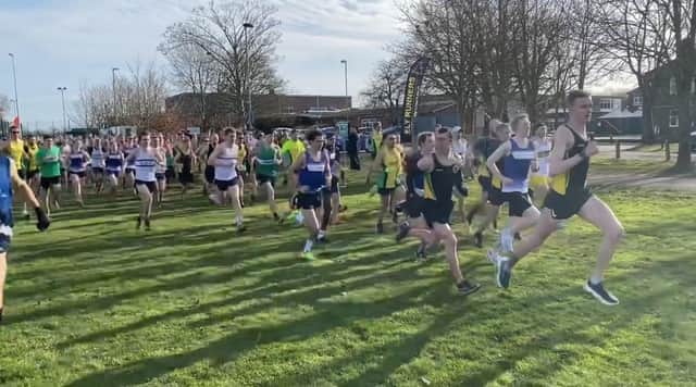 They're off in the Frostbite League race in Ramsey.