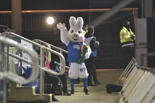 Posh mascot Peter Burrow.