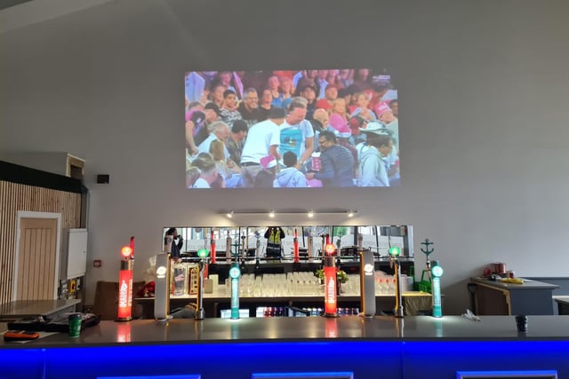 At the bar of the new Ortongate Sportsbar and Fanzone at the Ortongate Centre in Peterborough