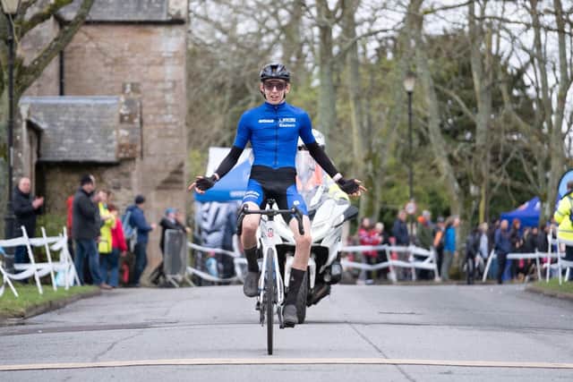 Evander Wishart during his Tour of Scotland win.