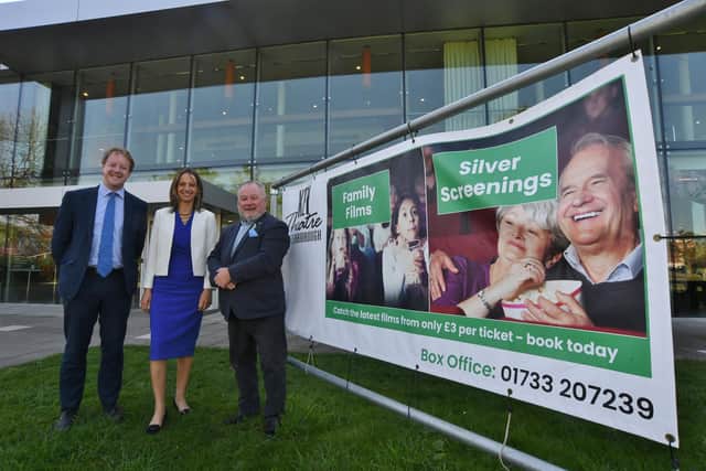 Paul Bristow with Helen Whately MP, Exchequer Secretary to the Treasury (centre) and Wayne Fitzgerald.