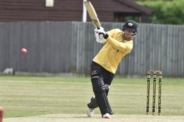 Nick Green batting for Peterborough Town. Photo: David Lowndes.
