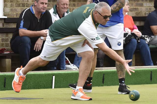Pete Brown of Whittlesey Manor in action. Photo: David Lowndes.