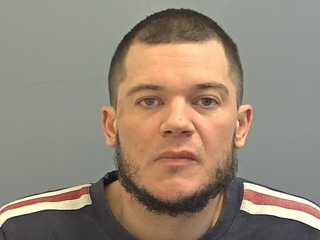 Matthew Smyth, of Crescent Road, Luton, admitted two counts of breaching a restraining order, two counts of assault by beating, two counts of criminal damage and theft. He was jailed for three years and ten months.