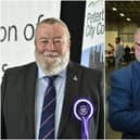 Four independent councillors, including councillor John Fox (left) have withdraw support for Conservative Leader Wayne Fitzgerald (right).
