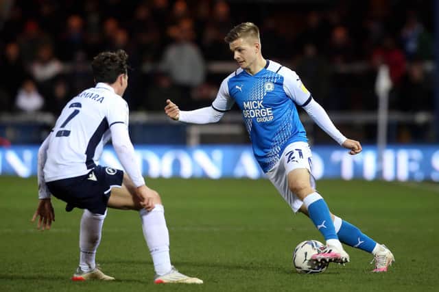 Posh full-back Joe Tomlinson. Photo: Joe Dent/theposh.com.