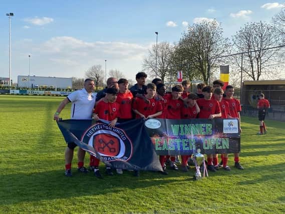 Netherton United 15s after their triumph in Holland.