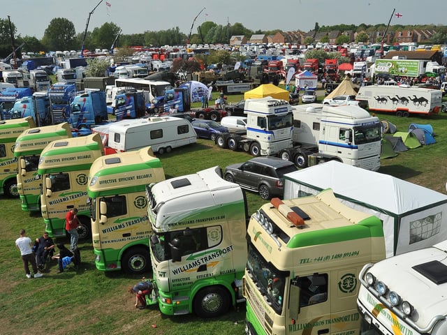 An idyllic day at the East of England Showground at Truckfest 2014