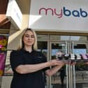 Retailer Natalie Harper and Ruby (11) celebrating the first anniversary of the family business, Mybaby, in Peterborough, a year ago. Now Natalie and her husband Alex  are preparing to open a second store.