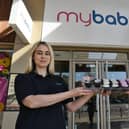 Retailer Natalie Harper and Ruby (11) celebrating the first anniversary of the family business, Mybaby, in Peterborough, a year ago. Now Natalie and her husband Alex  are preparing to open a second store.