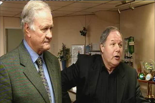 Ron Atkinson with Barry Fry. Photo PT Archives.