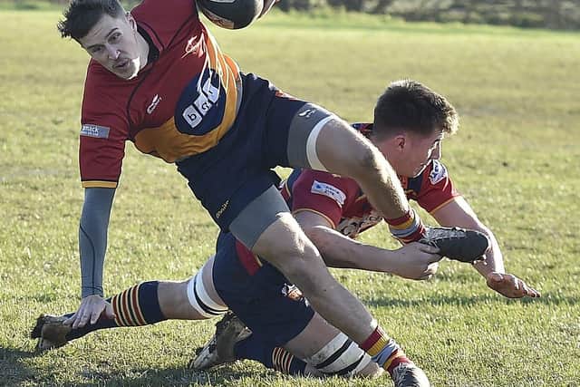 Nic Langton scored a try for Borough at Newbold. Photo: David Lowndes.