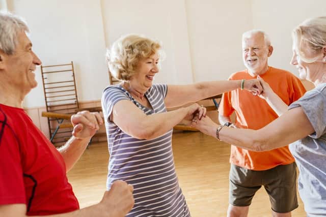 Group at a dance class