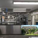 The new hi-spec kitchen at the Olive Branch (inset)