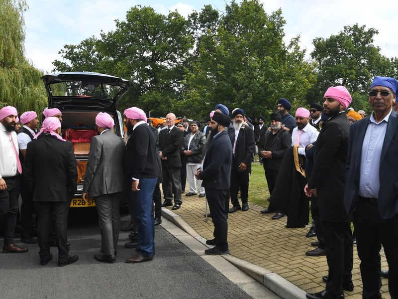 More than 100 people attended the service