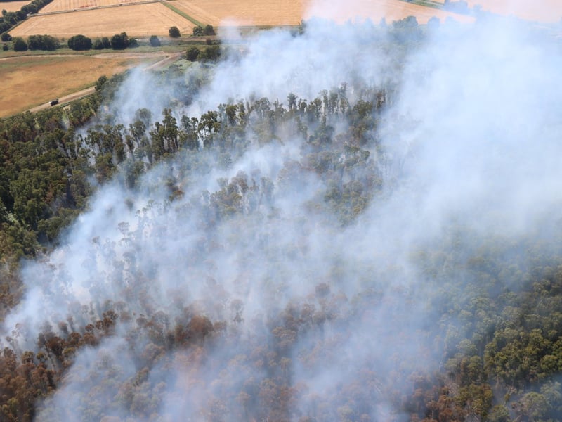 It is hoped the firefighting operation can be scaled back over the next few days