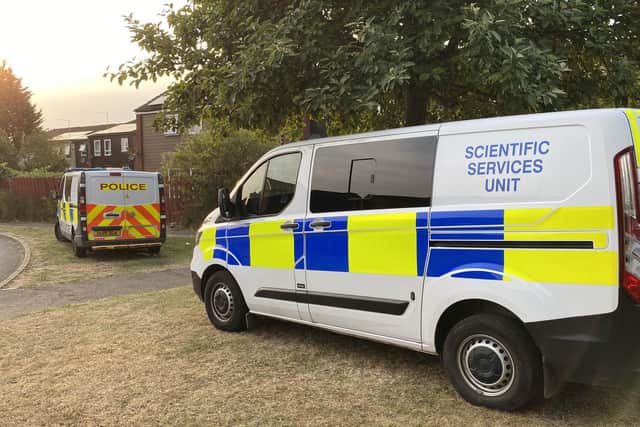 Police at the scene