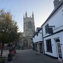 A view from Cumbergate looking towards St Johns's Church