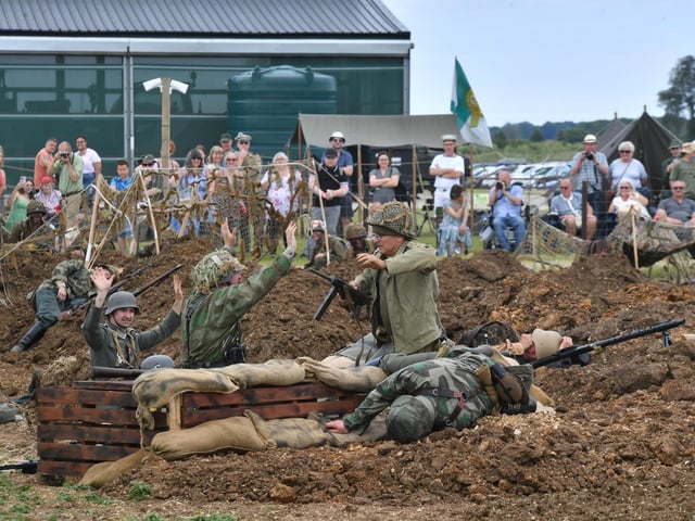 A re-enactment battle of the Normandy invasion was staged at the Crowland and Thorney 1940s weekend at Parm Farm, Thorney. The event celebrated the 80th anniversary of D-Day.