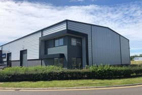 The new warehouse at Kingston Park, Peterborough, which is to be occupied by truck parts supplier Kev Ltd.