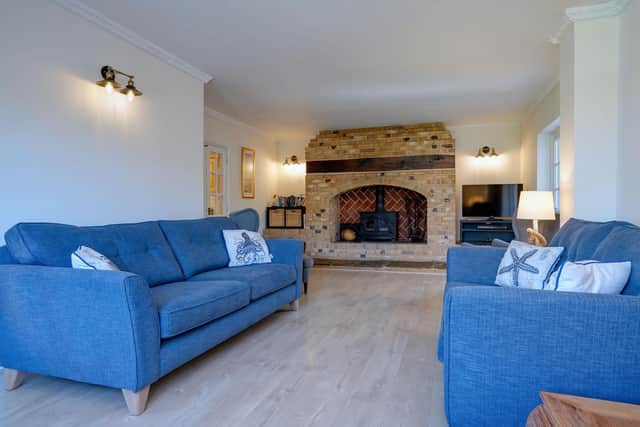 The five-bedroom cottage is stylish and cosy and sleeps up to 10 people
