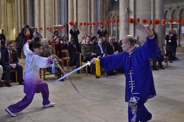 Guests were treated to a Tai Chi demonstration
