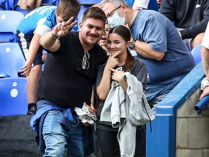 Peterborough United fans enjoy a 3-0 win over Birmingham City.