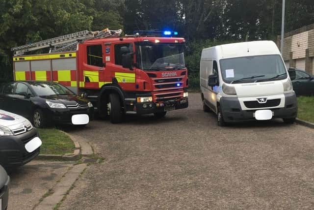 Firefighters have said lives could be put at risk by bad parking