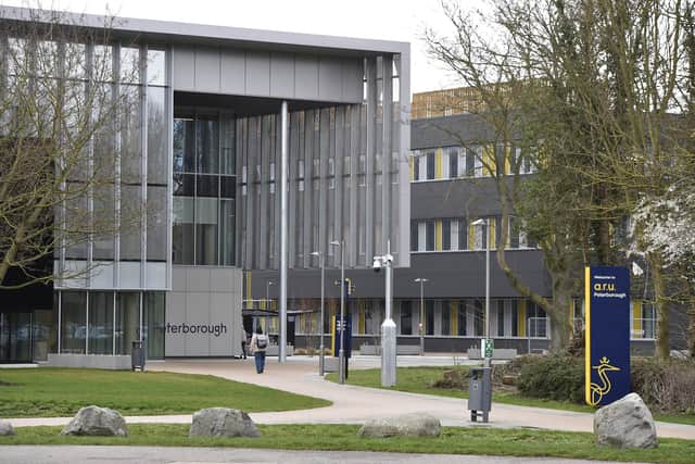 ARU Peterborough university entrance (image: David Lowndes).