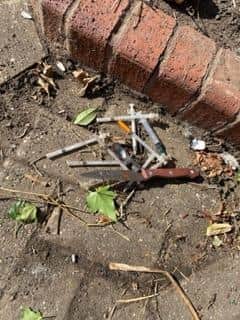 Needles found in Green Lane, Millfield. Residents are calling for action after describing the street as 'unsafe.'