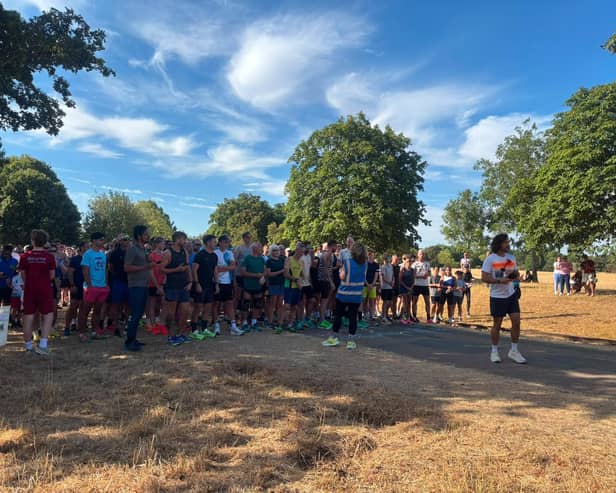 Fitness coach Joe Wicks starts the Parkrun in Peterborough