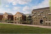 This image shows how the new apartments at Mill Yard should appear once completed