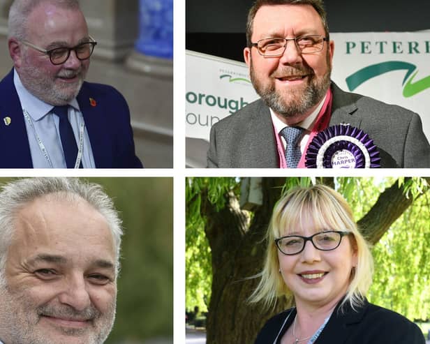 Wayne Fitzgerald, Chris Harper, Christian Hogg and Nicola Day will continue as leaders of their council groups