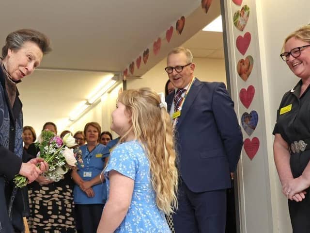 The Princess Royal visits Hinchingbrooke